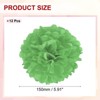 Unique Bargains Birthday Bachelorette Wedding Party Paper Pom Poms Flower Ball Kit 12 Pcs - 2 of 4