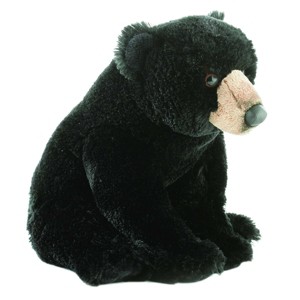 Aurora Flopsie 12" Blackstone Bear Black Stuffed Animal - 1 of 3