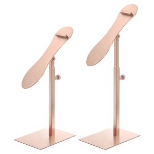 Unique Bargains Stainless Steel Countertop Shoe Display Rack 2 Pack - 1 of 4