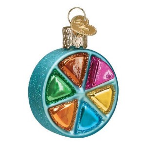 Old World Christmas 2.5 Inch Trivial Pursuit Christmas Ornament Board Game Tree Ornaments - 1 of 3
