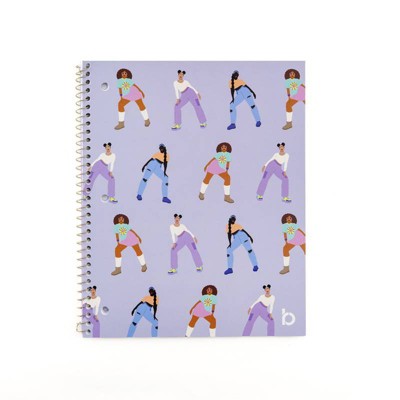 Be Rooted 8.5"x10.5" Spiral Notebook College Ruled All Over Print Light Purple