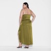 Women's Satin Asymmetrical Maxi A-Line Dress - Wild Fable™ - 3 of 3