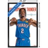 Trends International NBA Oklahoma City Thunder - Shai Gilgeous-Alexander 23 Framed Wall Poster Prints - 3 of 4