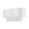 Livex Lighting Claremont 2 - Light Wall Light in  Brushed Nickel - 2 of 4