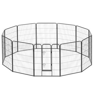 FDW Dog Playpen Pet Dog Fence 2-32 Panels  24/32/40"H Metal Dog Pen Outdoor Exercise Pen with Doors for Large/Medium /Small Dogs for RV,Camping,Yard - 1 of 4