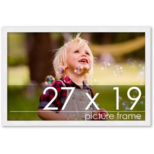 PosterPalooza | 27x19 Wood Frame with UV Acrylic, 6 Finishes: Black, White, Bronze, Silver, Wood, Mahogany - 1 of 4
