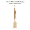 Evideco French Home Goods Natural Wooden Handle Body Loofah – Long Exfoliating Shower Sponge - 2 of 4