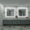 Apmir Super Bright Front & Back LED Lighted Anti-Fog Tempered Glass Bathroom/Vanity Mirror with ETL & 3-Year Warranty - 3 of 4