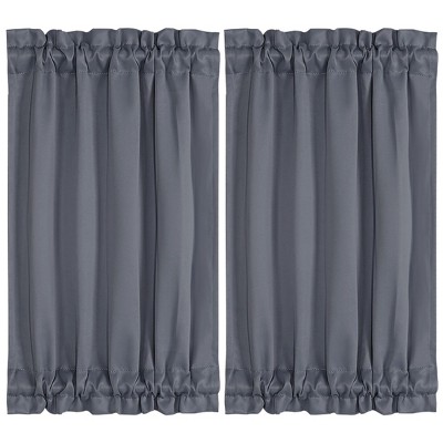 PiccoCasa Blackout Sliding Darkening Door Polyester Curtain Panels 2 Pcs