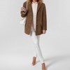 Clearlove Women's Vintage Inspired Oversized Blazer with Patch Pockets Relaxed Fit Unstructured Tailored Jacket - 4 of 4