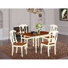 5-Piece Buttermilk and Cherry Solid Wood Top - Dining Room Set  - Seats 4 - 2 of 4