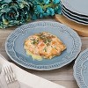 Gibson Modern Southern Home 6 Piece 11 Inch Scalloped Stoneware Dinner Plate Set - 4 of 4