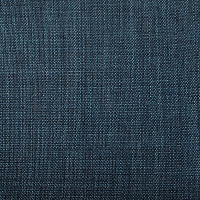 Navy Blue Pecan Wood Upholstered Counter Stool with Cushion