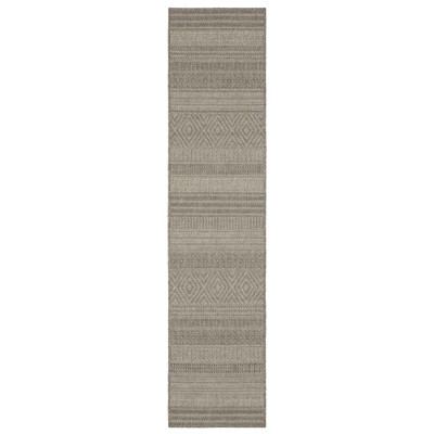 Oriental Weavers Caicos CA06A Grey/ Light Grey Indoor/Outdoor Area Rug - 1'10" x 7'6"