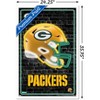 Trends International NFL Green Bay Packers - Neon Helmet 23 Framed Wall Poster Prints - 3 of 4