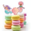 Big Dot of Happiness Mermaid Dessert Cupcake Cake Toppers, Mermaids, Starfish, and Seashell Cutout Birthday Decor with Clear Treat Picks - Set of 24 - 4 of 4