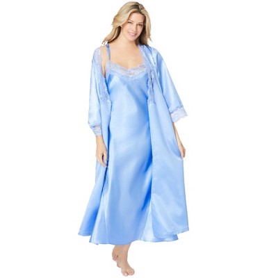 Amoureuse Plus Size The Luxe Satin Long Peignoir Set