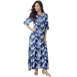 Roaman's High Low Jersey Maxi Dress - 1 of 3