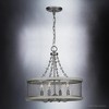 Urban Ambiance Luxury Provincial Chandelier,  17.125"H x 18"W,  Galvanized Steel Finish, UHP3400 - 3 of 4
