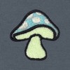 Dalix Mushroom Glow in the Dark Embroidered Zip Hoodie Fleece Fungi Long Sleeve Pocket Warm Soft Mens - 2 of 4