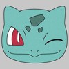 Men's Pokemon Bulbasaur Wink Face Tank Top - 2 of 4