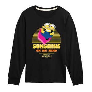 Boys' - Despicable Me Minions - Sunshine On My Mind Long Sleeve Graphic T-Shirt - 1 of 4