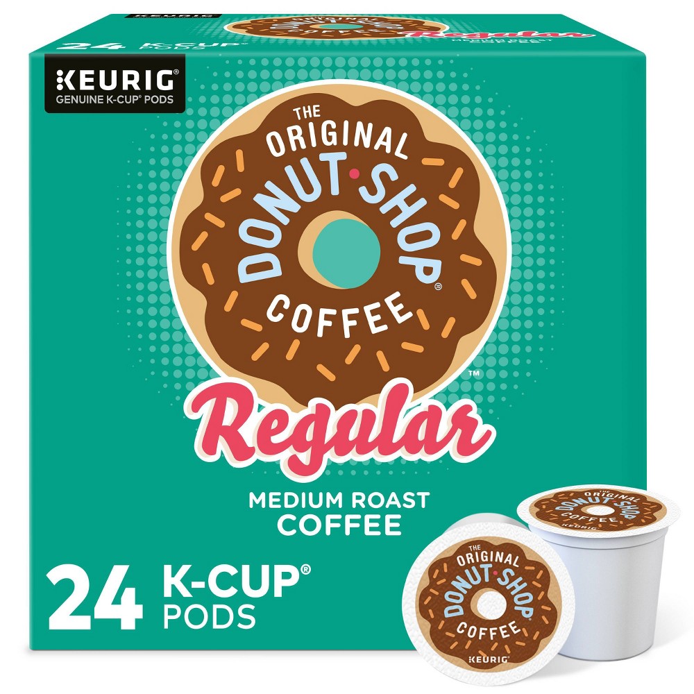 The Original Donut Shop - Regular Keurig Single-Serve K-Cup Pods, Medium Roast Coffee, 24 Count