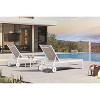 PURPLE LEAF Outdoor Chaise Lounge Set Adjustable Recliner with Side Table Aluminum Outdoor Lounger - 2 of 4
