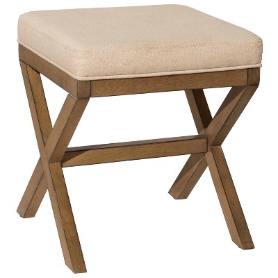 18.5" Somerset Backless Wood Vanity Stool Fog - Hillsdale Furniture