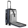 Traveler's Choice Mykel 22" Front Pocket Polycarbonate Hardside Spinner Carry On Suitcase - image 3 of 4