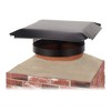 Draft King CBO818 18 Inch Diameter Single Flue Round 24 Gauge Slip-In Chimney Cover with Expanded Metal Mesh, Black Powder Coated Galvanized Steel - 4 of 4