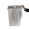 Mind Reader Laundry Basket with Cutout Handles, 50 Liter Hamper - 3 of 4