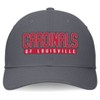 NCAA Louisville Cardinals Cotton Twill Snapback Hat: Adjustable Gray Twill Cap - 2 of 4