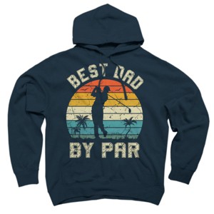 Adult Design By Humans Best Dad By Par Tropical Golf By  Pullover Hoodie - 1 of 2