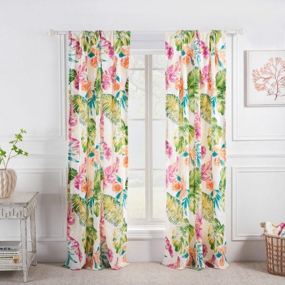 Greenland Home Fashions 2104AWP Tropics Window Panel Pair
