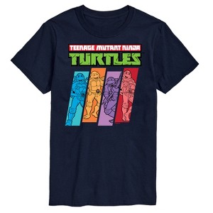 Men's - Teenage Mutant Ninja Turtles - Color Stripes Short Sleeve Graphic T-Shirt - 1 of 4