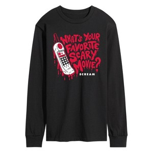 Men's - Scream - Favorite Scary Movie Long Sleeve Graphic T-Shirt - 1 of 3