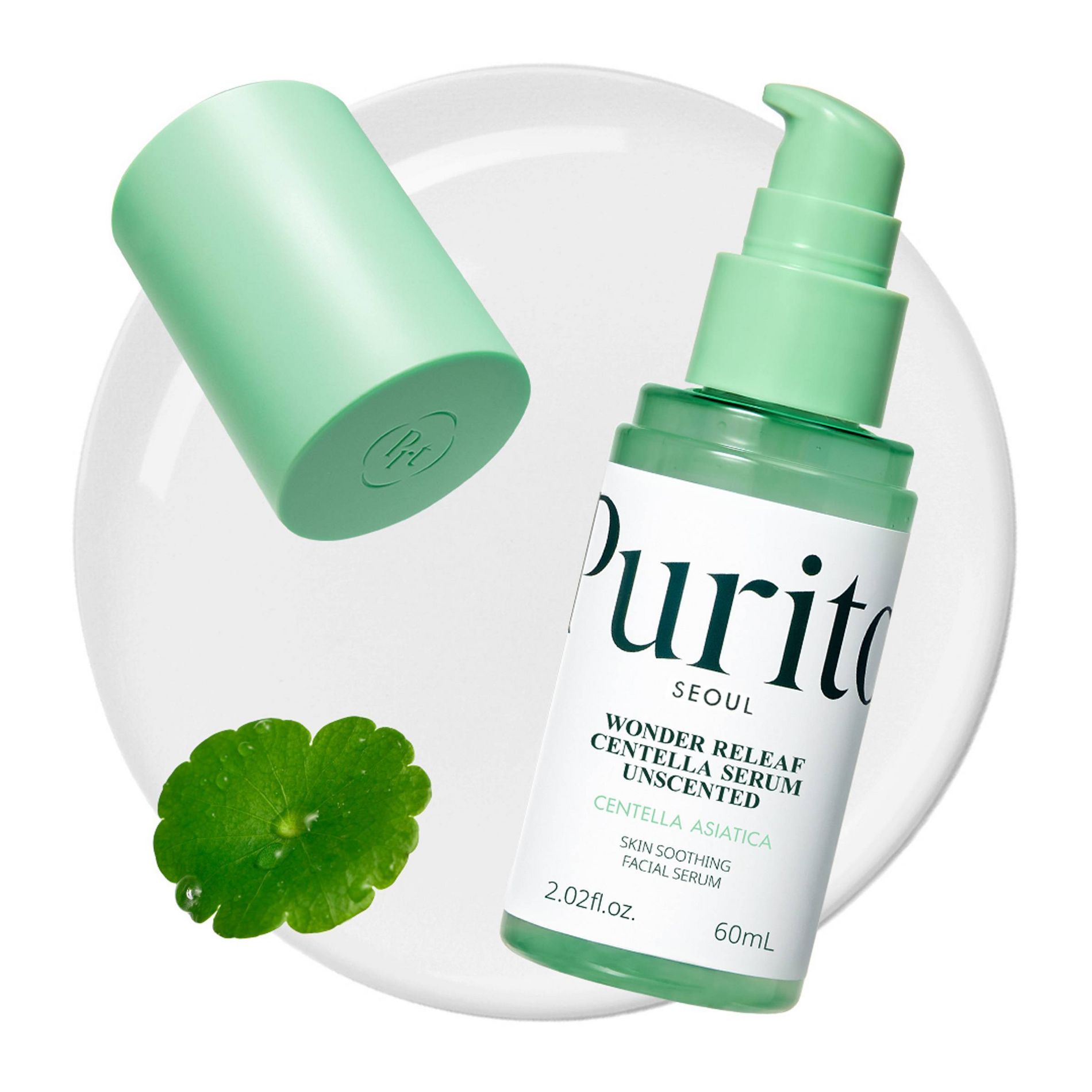 Purito Wonder Relief Centella Face Serum - Unscented - 2.02 fl oz