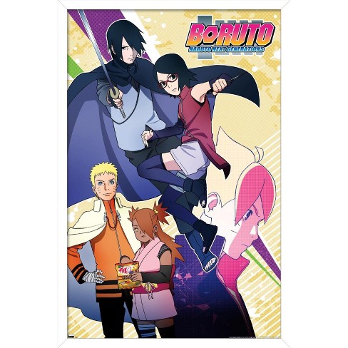 Naruto Shippuden - Group Wall Poster, 14.725 x 22.375, Framed