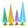 Cody Foster 16.0 Inch Jewel Tone Iridescent Trees Easter Village Decorate Decor Mantle Tree Sculptures - 2 of 3