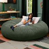 Jaxx 6 Foot Cocoon - 2-in-1 Convertible Bean Bag Bed & Large Bean Bag Chair for Adults, Premium Lush Velvet - 2 of 4