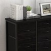 15-Drawer Dresser, Tall Storage Organizer with Metal Frame and Wood Tabletop, Fabric Chest of Drawers for Living Room, Multi-Functional Storage Unit - 4 of 4