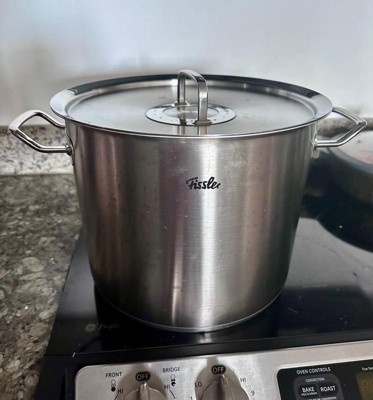 Fissler Original-Profi Collection Stainless Steel Tall Stock Pot with Lid,  14.8 Quarts