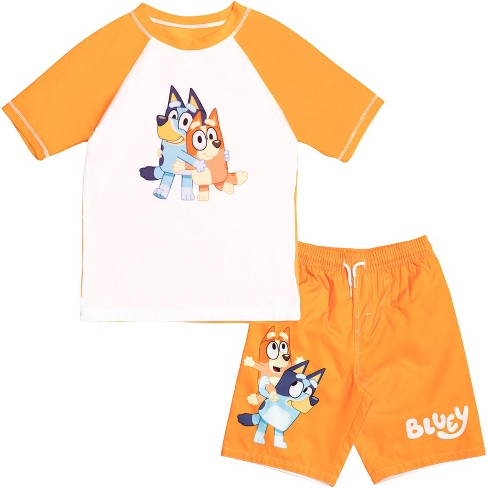 Bluey Bingo Cosplay T-Shirt and Mesh Shorts Outfit Set Toddler to Little Kid