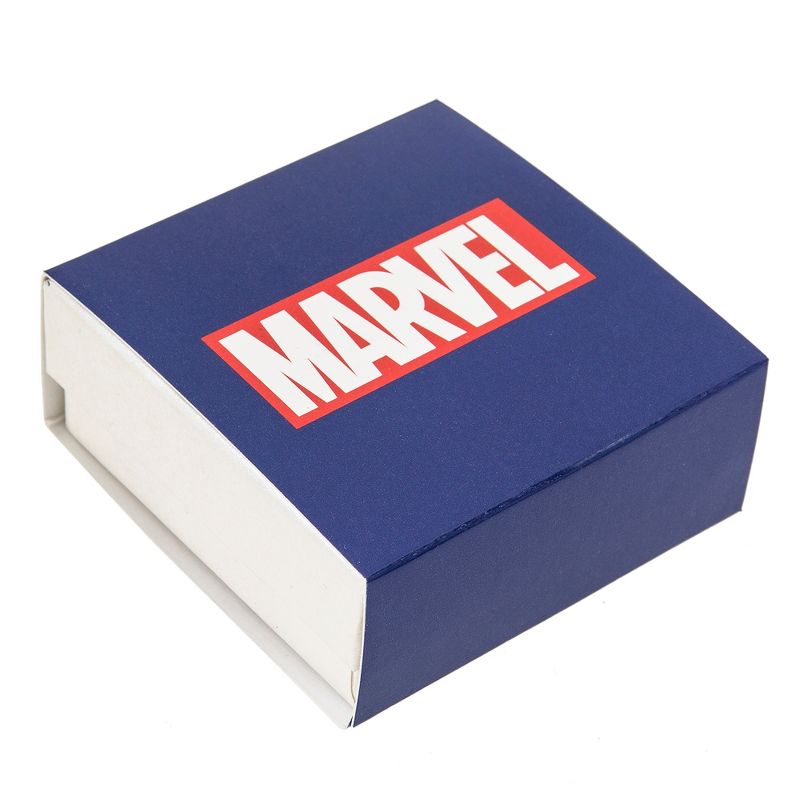 Marvel Spider-Man Mens Double-Wrap Woven Stainless Steel Pendant Bracelet, 4 of 5