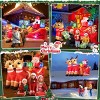 HOMDOX 7.8 x 2.5 x 4.5 FT Christmas Inflatable Santa On Sleigh with 2 Reindeer/Gift Boxes/Build-in LED, Blow Up Decorations for Party Yard Garden Lawn - 3 of 4