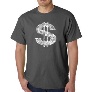 LA Pop Art Men's Word Art T-shirt - Dollar Sign - 1 of 4