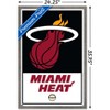 Trends International NBA Miami Heat - Logo 21 Framed Wall Poster Prints - 3 of 4