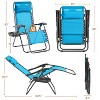 Yaheetech Set of 2 26in Outdoor Zero Gravity Chair Patio Lounge Camping Chair - 3 of 4