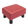 NicBex Linen-Like Storage Ottoman Cube Tufted Footrest with Plastic Legs for Bedroom and Living Room, Red - 2 of 4